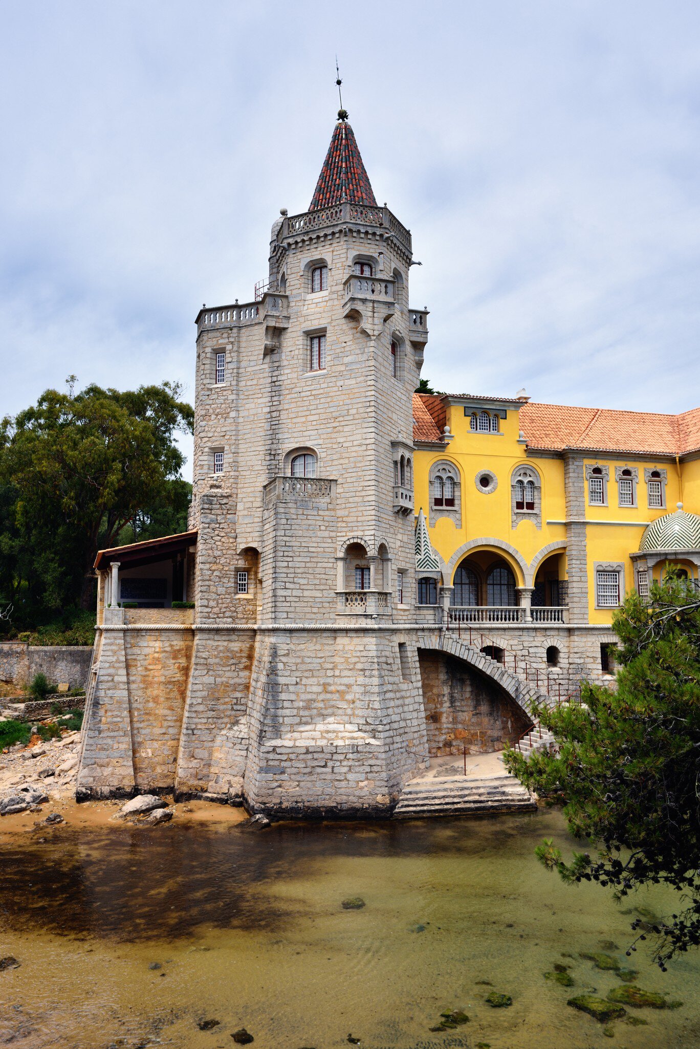 View of the Museu Condes de Castro Guimarães in Cascais, Portugal.