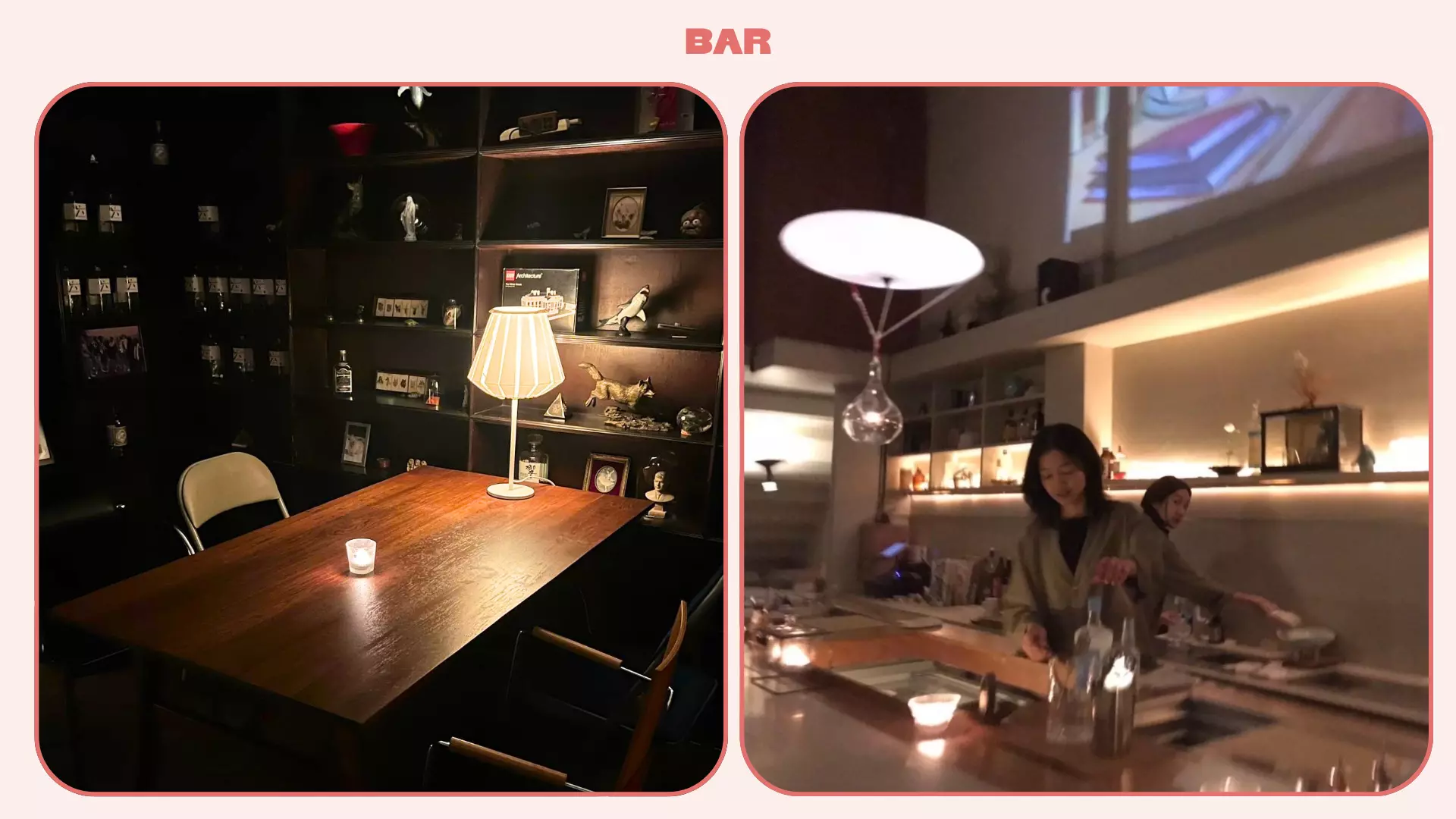 Interiors of Bar San in Chiang Mai, Thailand