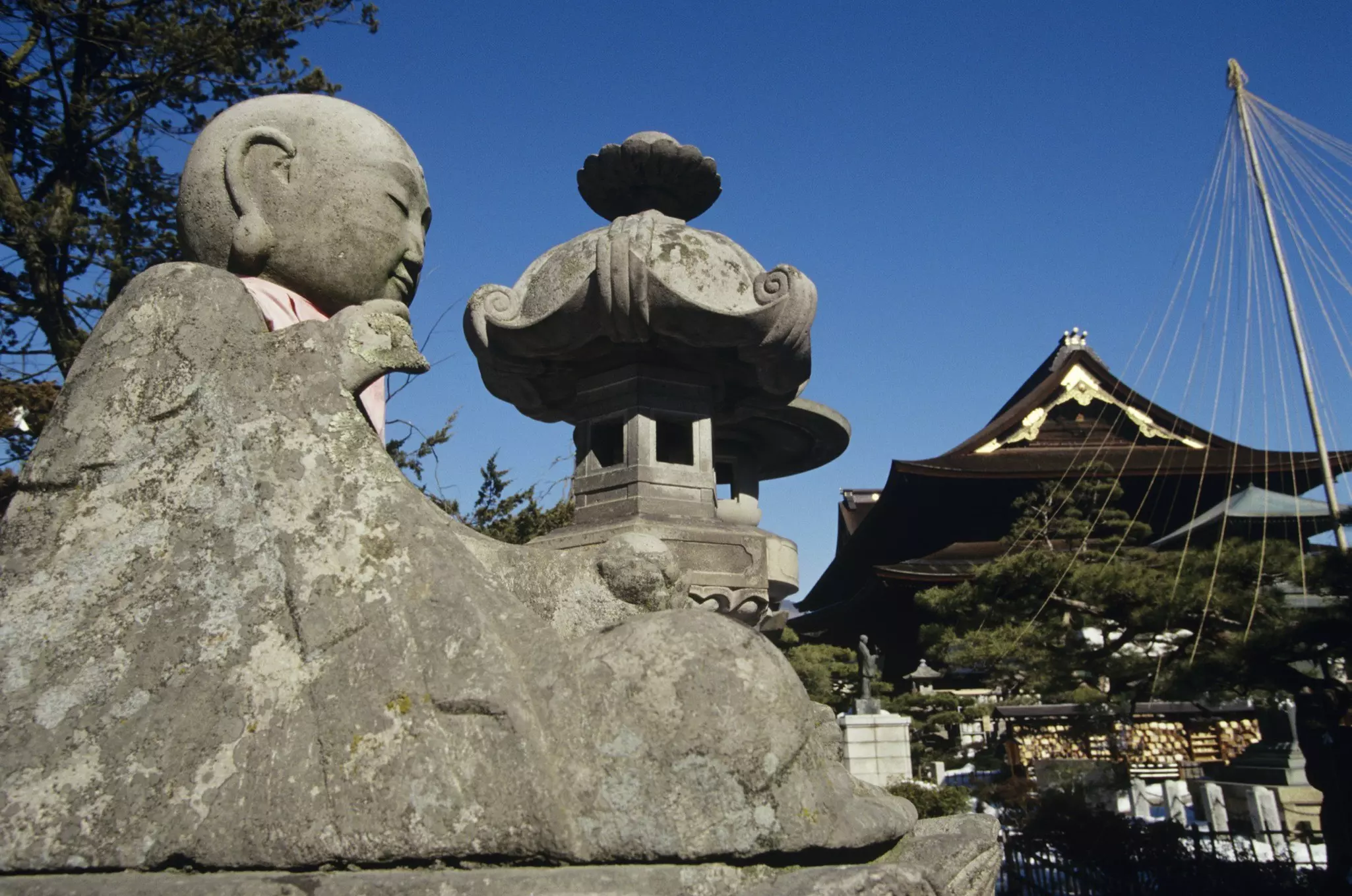 Japan, Nagano Prefecture, Zenko-ji Temple, statue of Jizo Bodhisattva