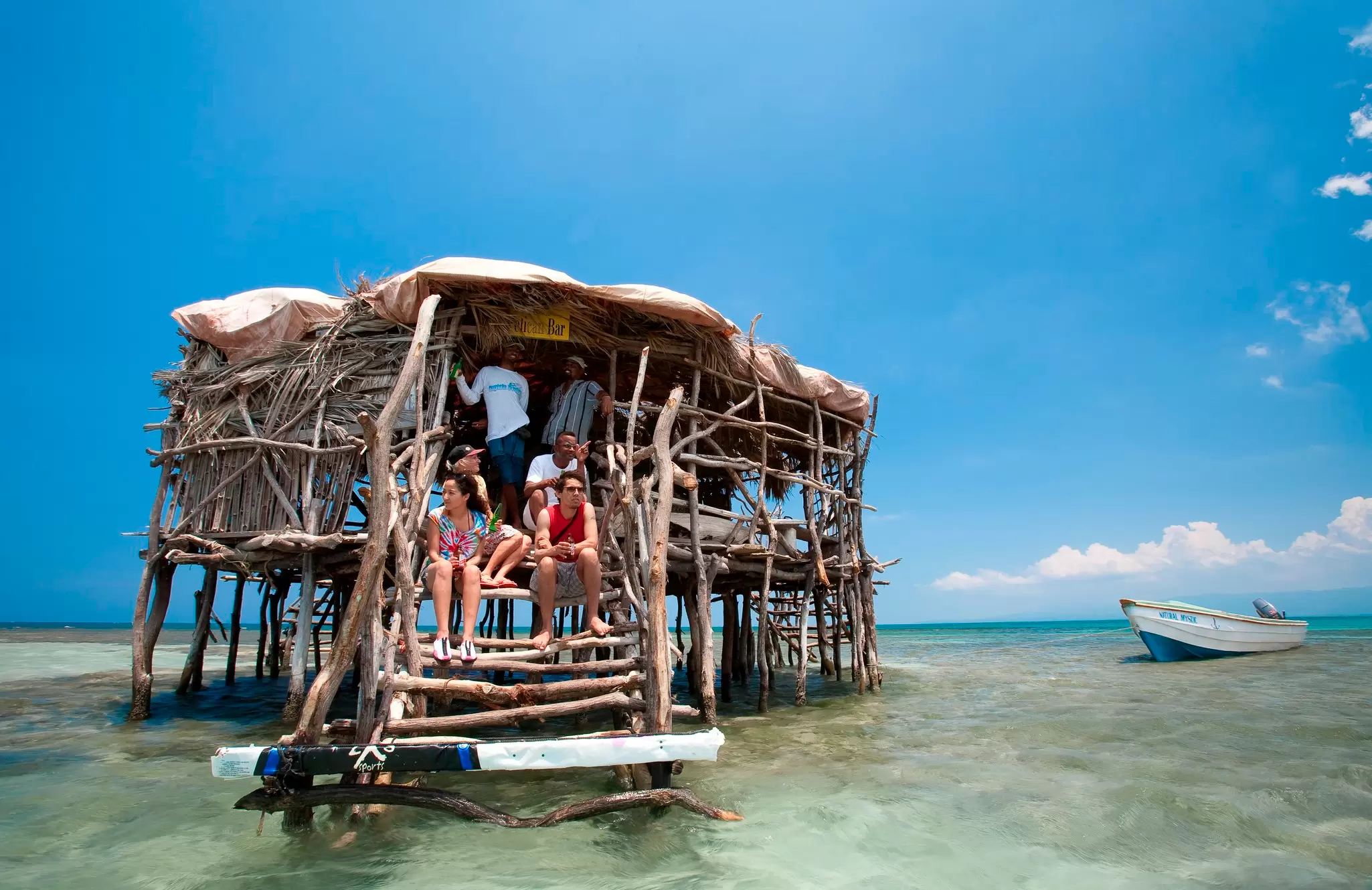 Spending time with locals and tourists at Pelican Bar is well worth a trip to Jamaica.
