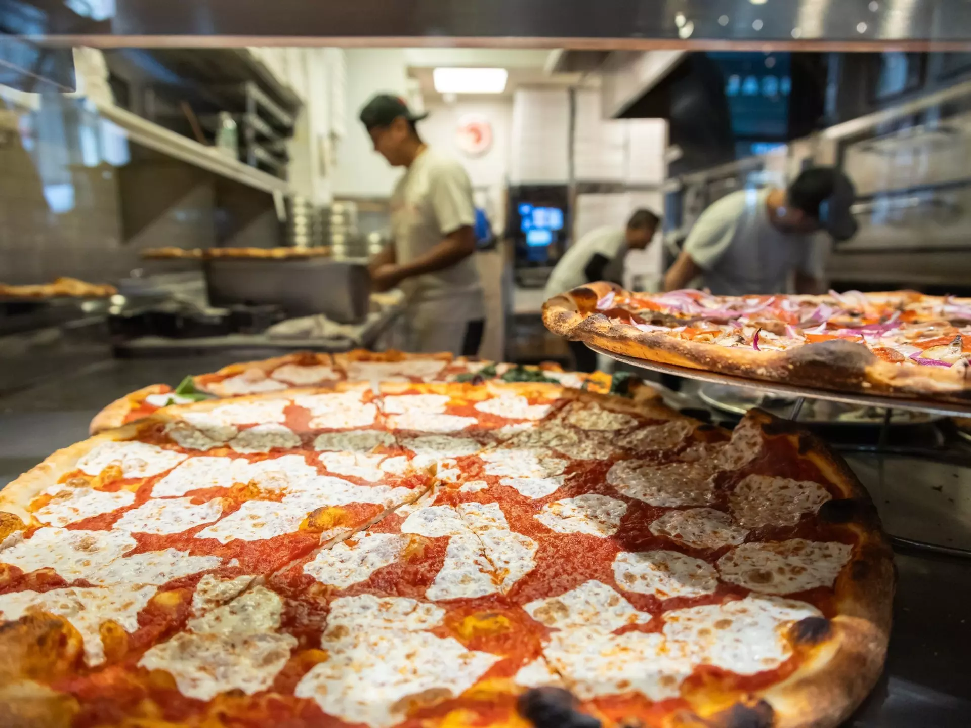 New York-style pizza at Joe's. Dragos Asaftei/Shutterstock