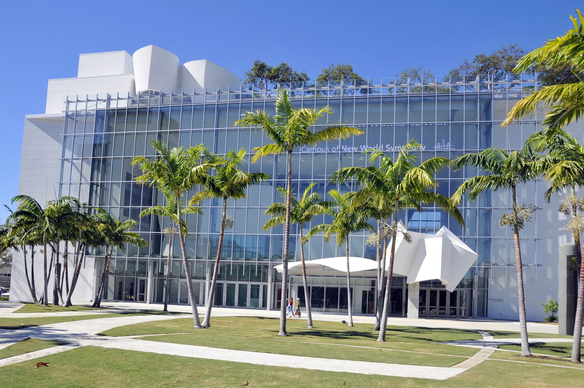 MIAMI BEACH - FLORIDA - USA, OCTOBER 30: the New World Center which opened in 2011 and was designed by architect Frank Gehry and acoustician Yasuhisa Toyota on october 30 2012 in Miami beach, Florida.