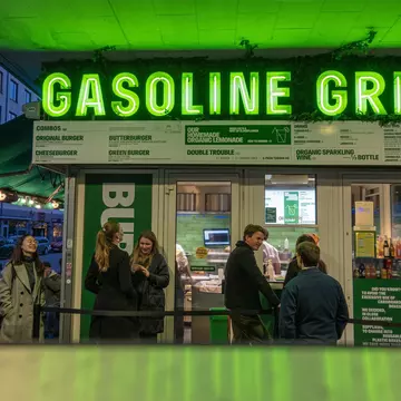 Gasoline Grill, a famous burger joint in Copenhagen. Alexanderstock23/Shutterstock
