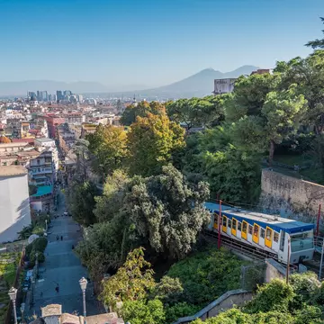 Funicular to Castel Sant’Elmo, Naples. Anze Furlan/Shutterstock