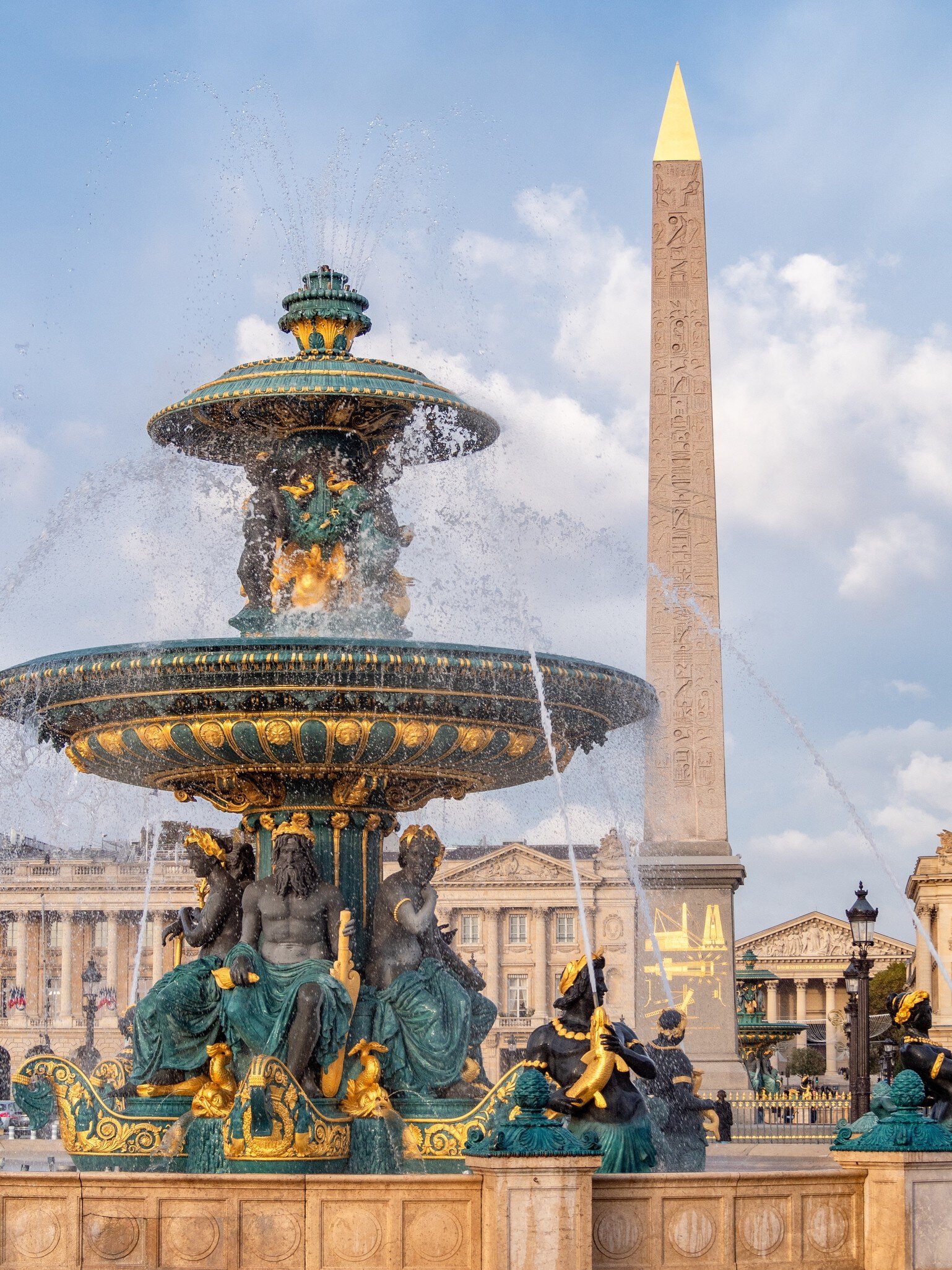 Paris, France - November 11, 2024: The fountain and Louxor obelisk at Place de la Concorde in Paris, France, License Type: media, Download Time: 2025-08-04T18:59:27.000Z, User: rhylton_redventures, Editorial: true, purchase_order: 65050 - Digital Destinations and Articles, job: Lonely Planet, client: wip, other: app downloads