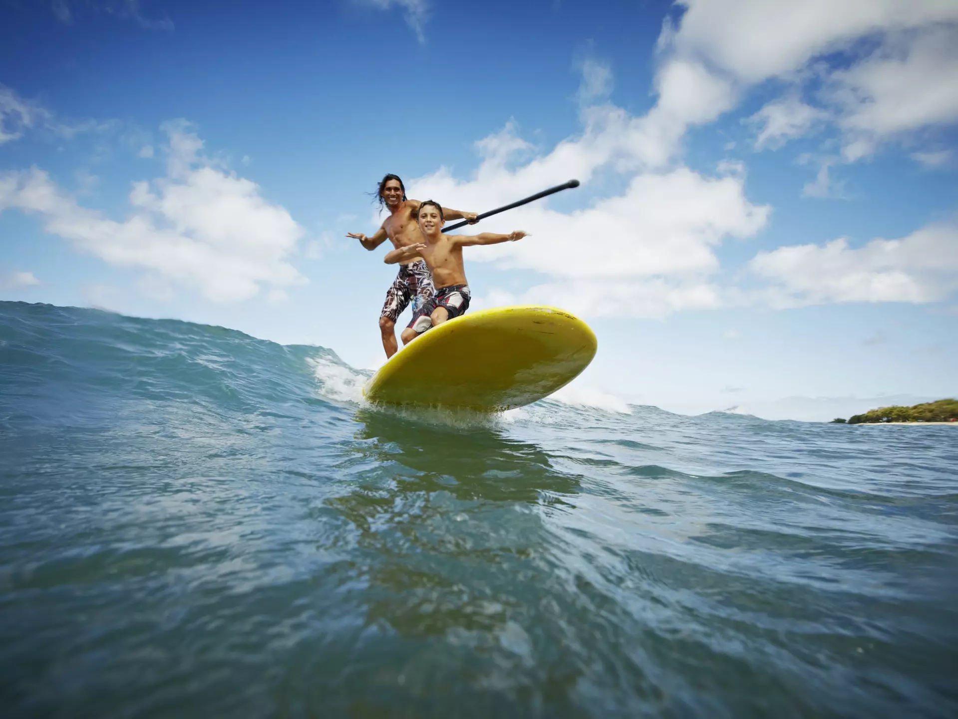 A father and son riding a wave on a paddleboard on Maui
106668640
Balance, Enjoyment, Excitement, Performance, Riding A Wave