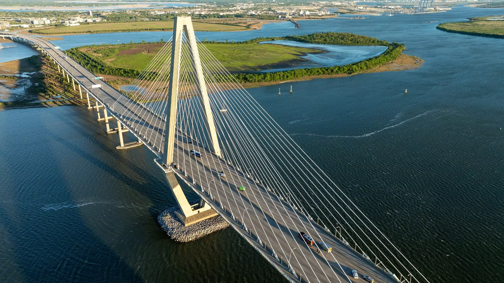 The Arthur Ravenel Jr. Bridge over the Cooper River.