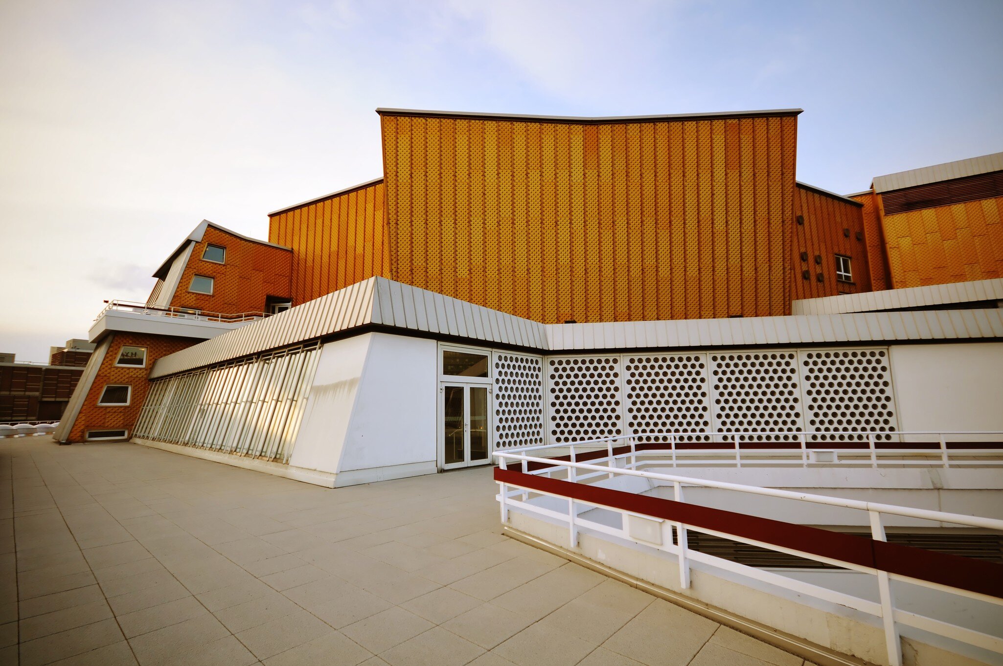 Exterior view of Philharmonie Berlin, Germany.
