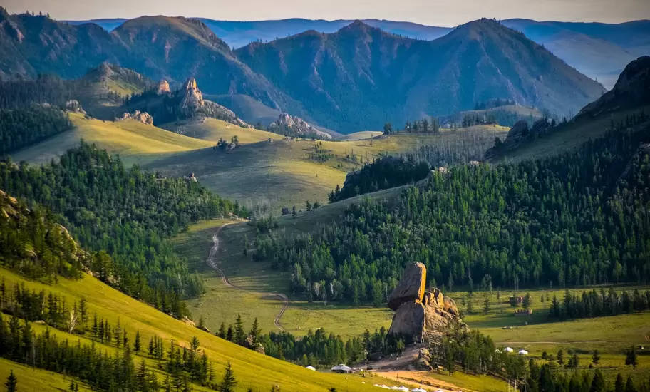 Turtle Rock in Gorkhi-Terelj National Park, Mongolia
