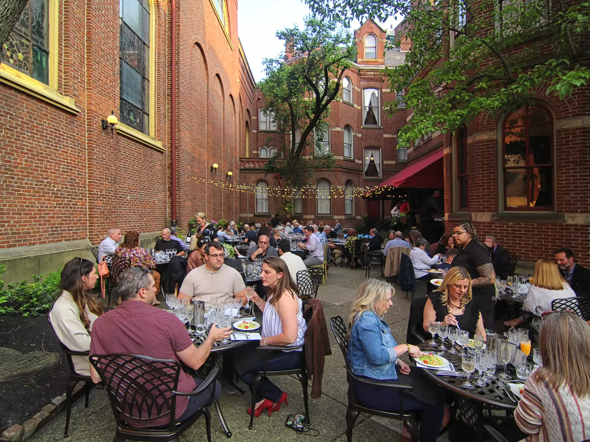 The stylish Priory Hotel occupies a building that was once a monastery. The Priory Hotel