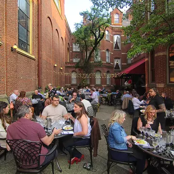 The stylish Priory Hotel occupies a building that was once a monastery. The Priory Hotel