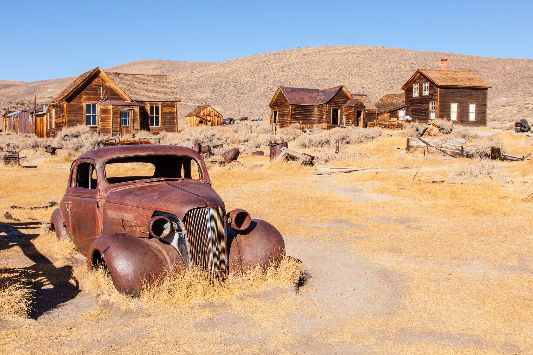 Bodie is a ghost town in the Bodie Hills east of the Sierra Nevada mountain range in Mono County, California, United States.
