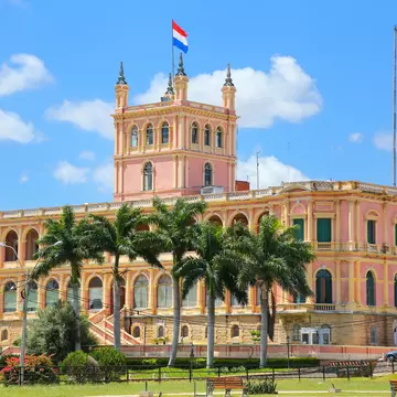Presidential Palace in Asuncion, Paraguay. It serves as a workplace for the President and the government of Paraguay.
525336822
Asuncion, Government, Facade, Blue, Famous Place, Architecture, Paraguay, Palace
CLEARED FOR DIGITAL USE ONLY -