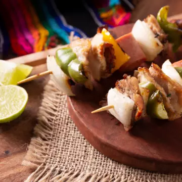 Brochettes are just one of the dishes that makes Rwandan cuisine so flavorful © Photo via Getty Images; Illustration by Dustin Johnson / Lonely Planet