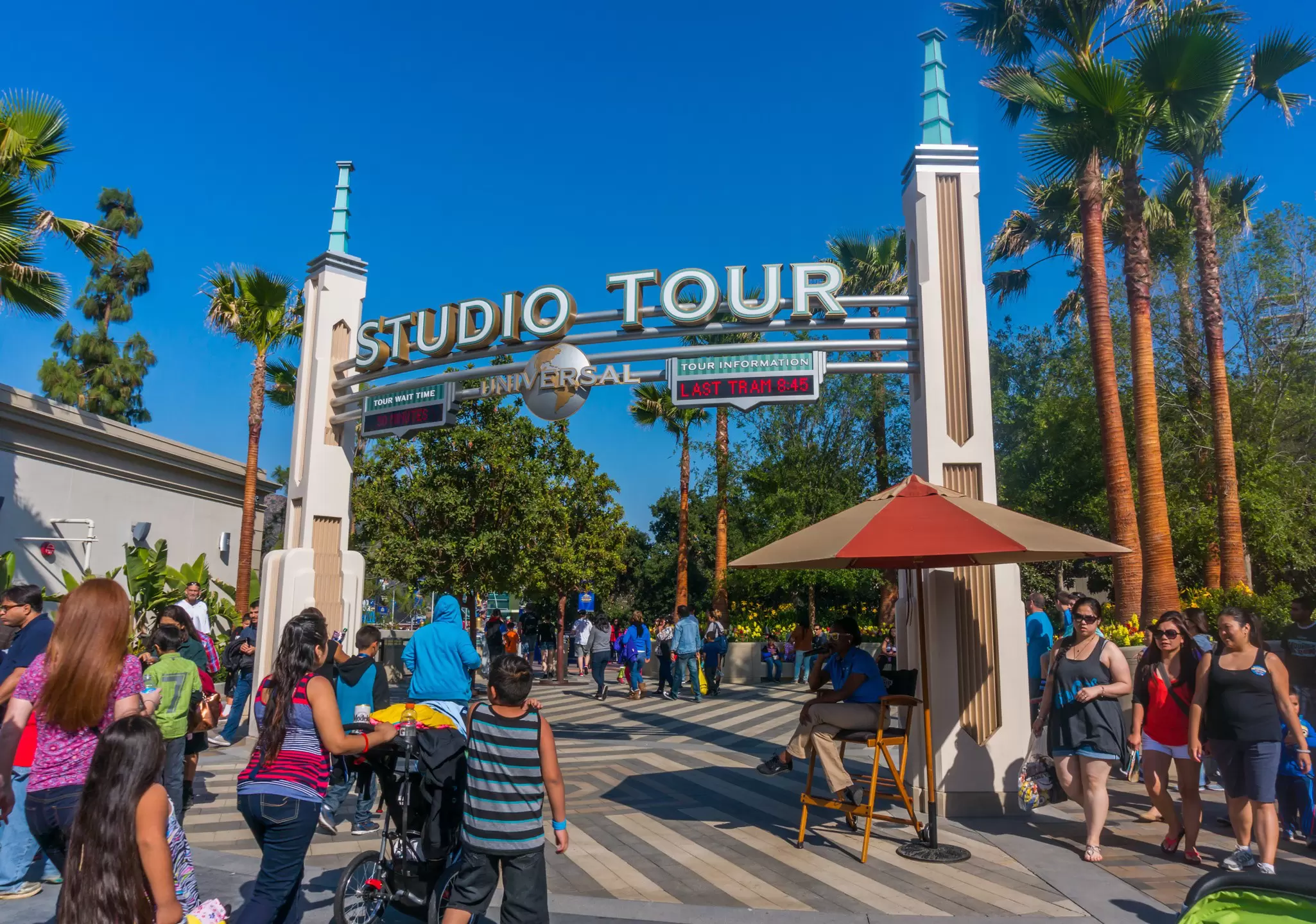 The Studio Tour entrance at Universal Studios Hollywood