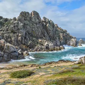 Rocky shore in Valle della Luna near Capo Testa, near Santa Teresa di Gallura, Sardinia; Shutterstock ID 542702977;