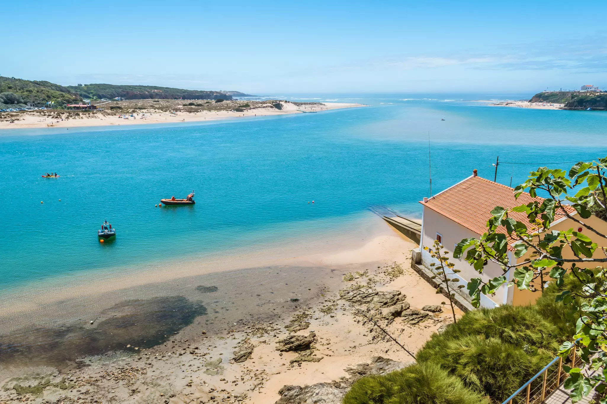 Crossing the River Mira by boat at Vila Nova de Milfontes is a beautiful shortcut along the trail © Liliana Marmelo / Shutterstock