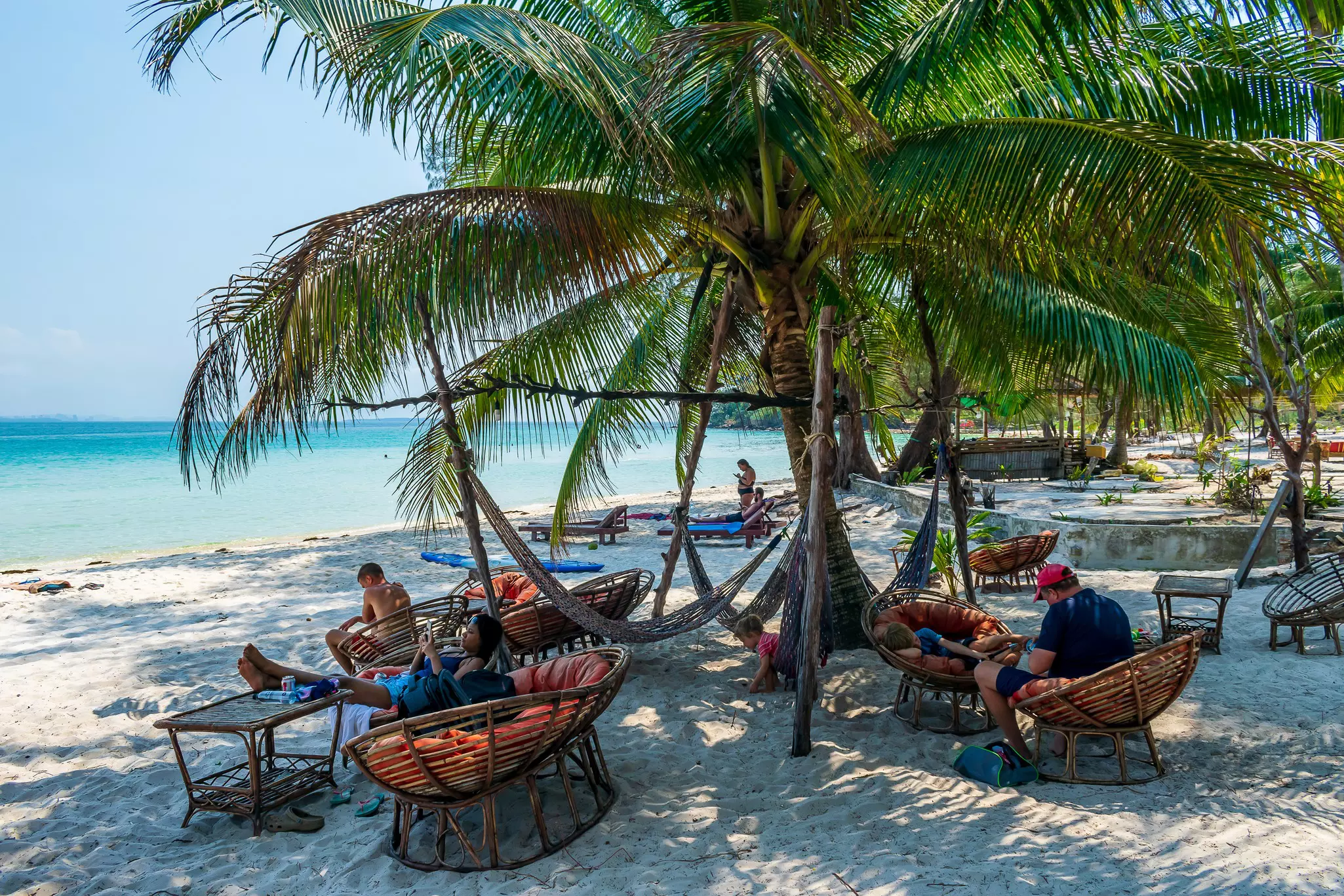 White-sand beach on Koh Rong Sanloem