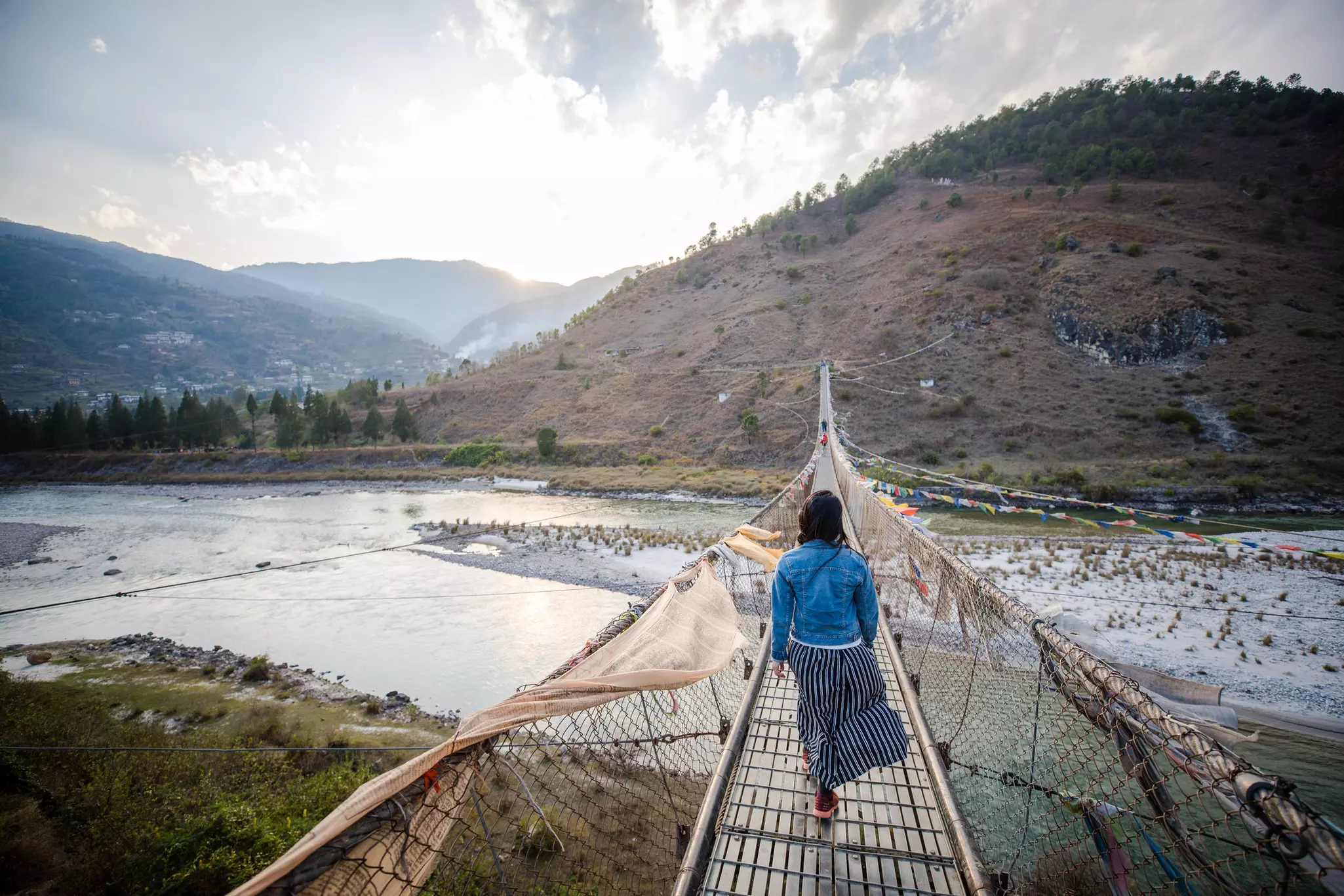 Kids will get a thrill on the swaying Punakha Suspension Bridge © Morten Falch Sortland / Getty Images