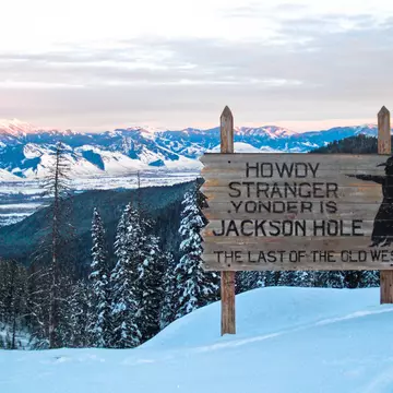 View from the top of Teton Pass. Tenley Thompson/Getty Images