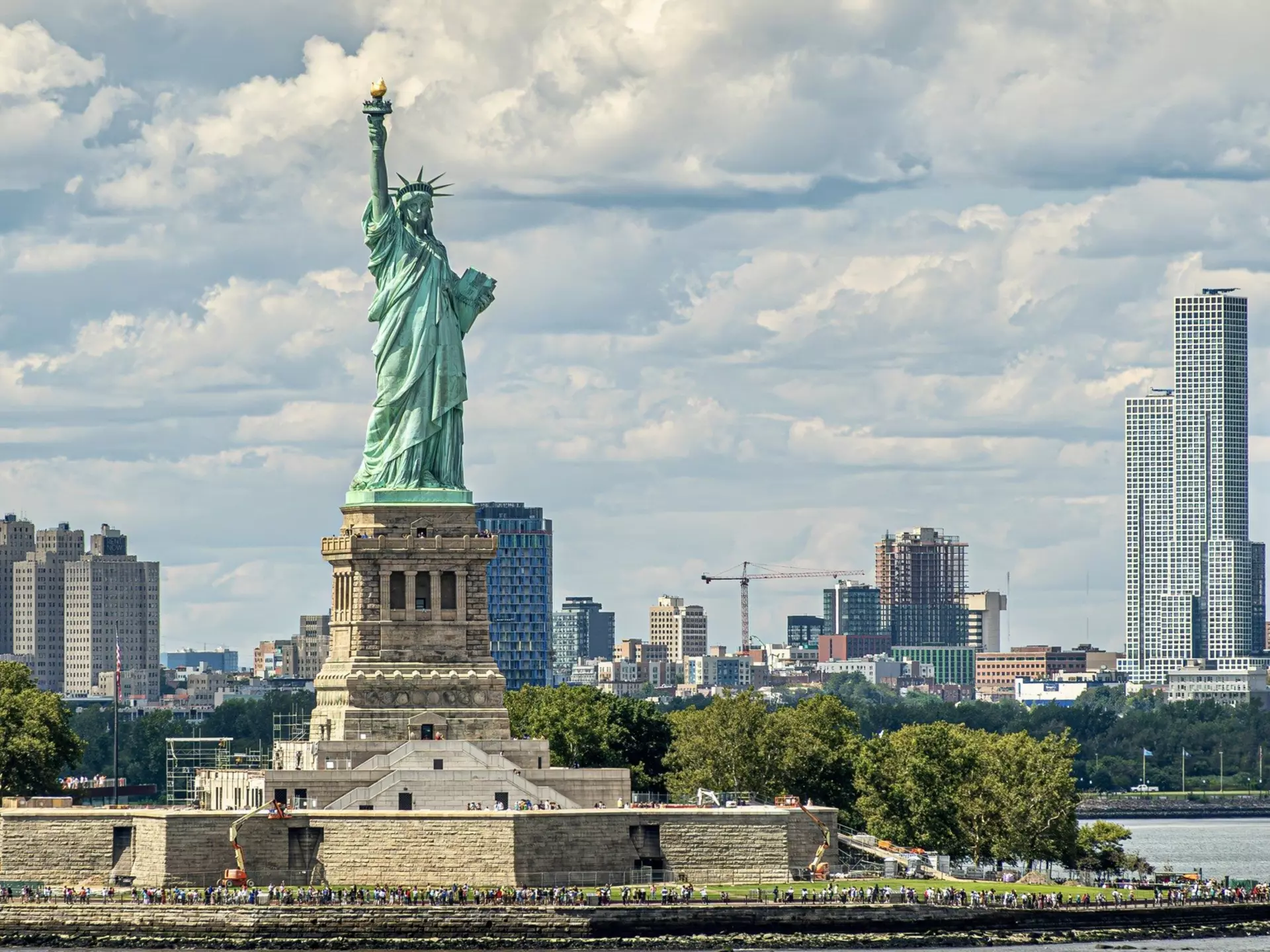 The Statue of Liberty in New York Harbor. Claudine Van Massenhove/Shutterstock