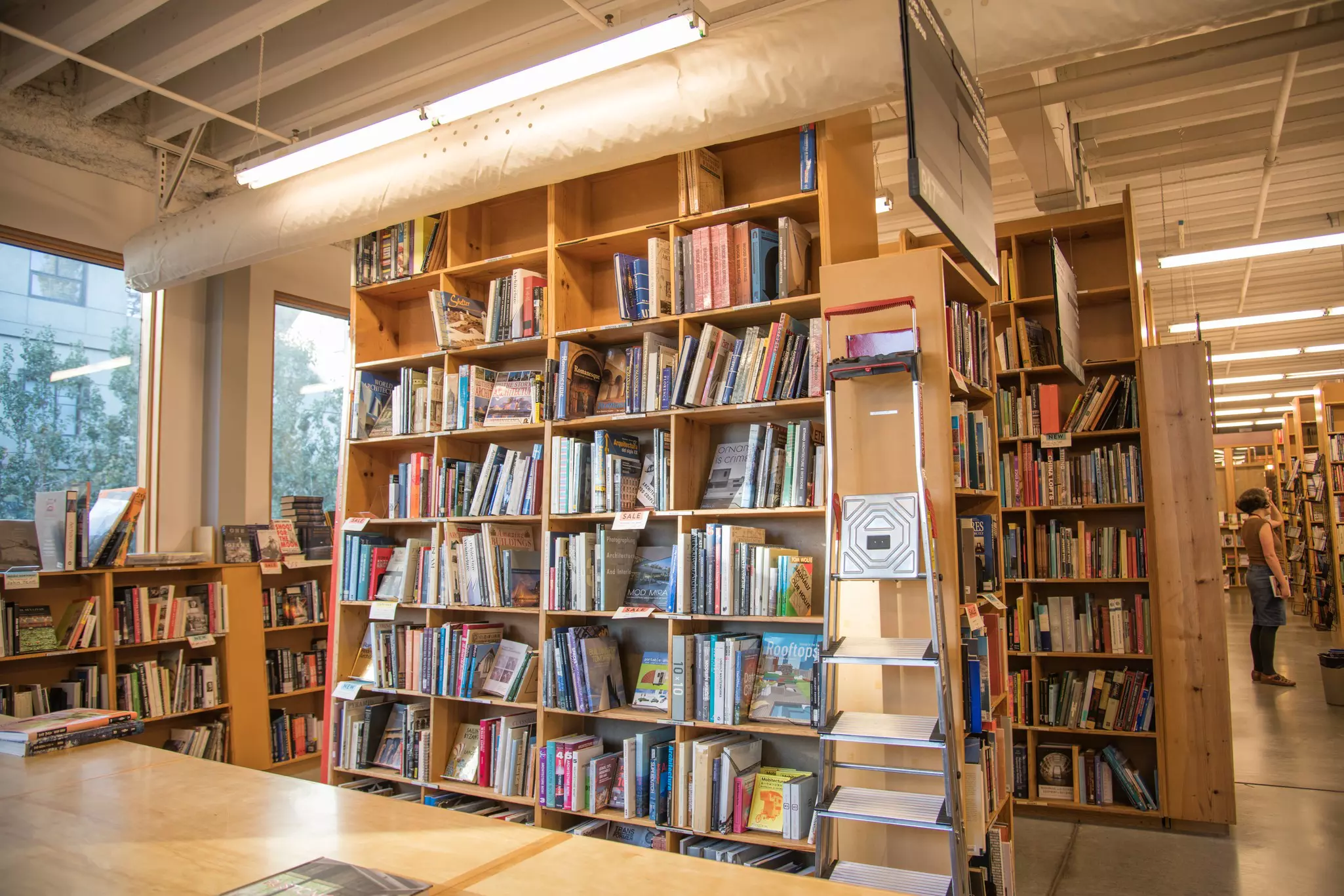 Powell's Books In the city of Portland, Oregon.  Powell's Books is the largest independent bookstore in the world.  