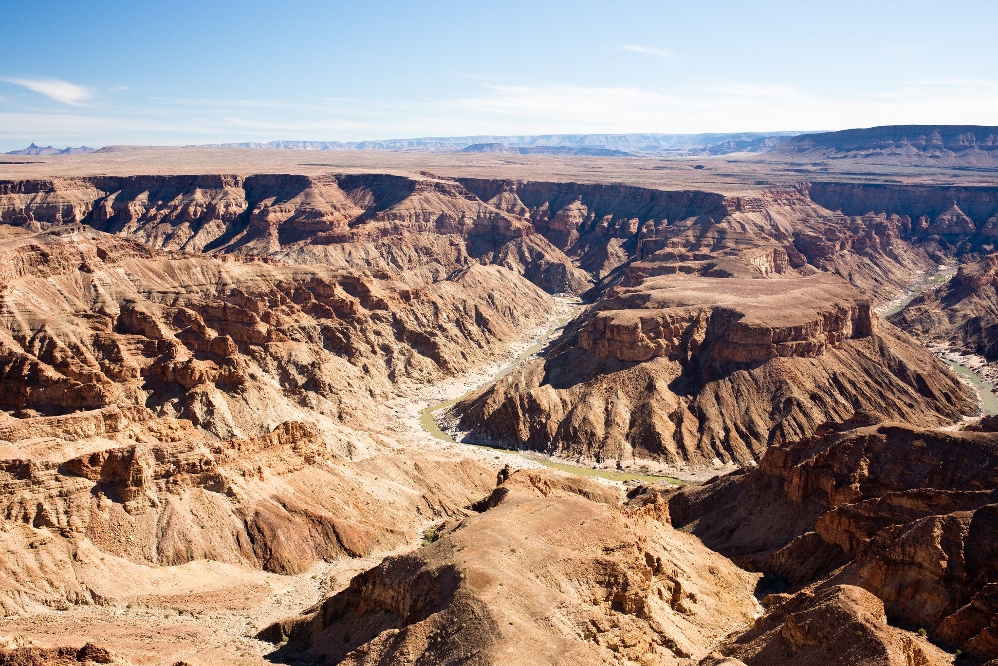 Fish River Canyon in Namibia, the second largest canyon in the world