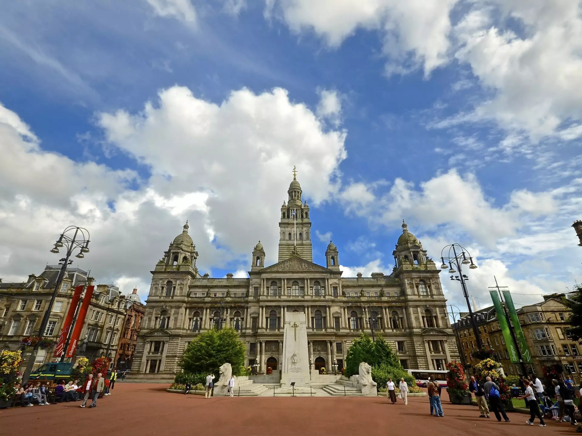 Glasgow's architecture is one of the city's highlights, including here in George Square. Dragos Cosmin photos / Getty Images