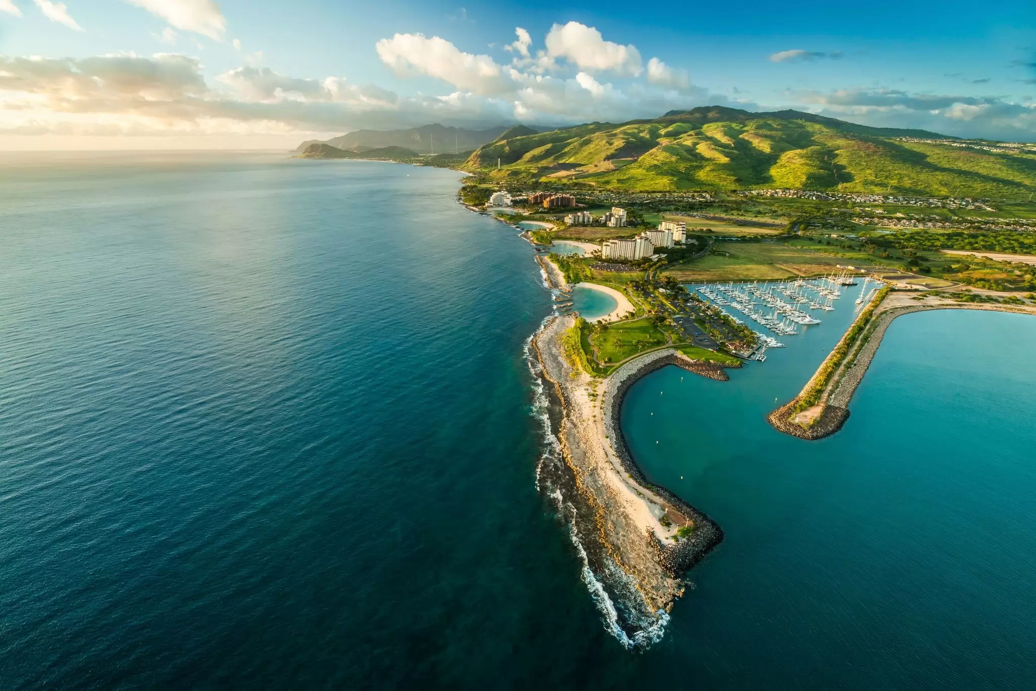 The entire Ko Olina Resort complex in O‘ahu. Courtesy Ko Olina Resort