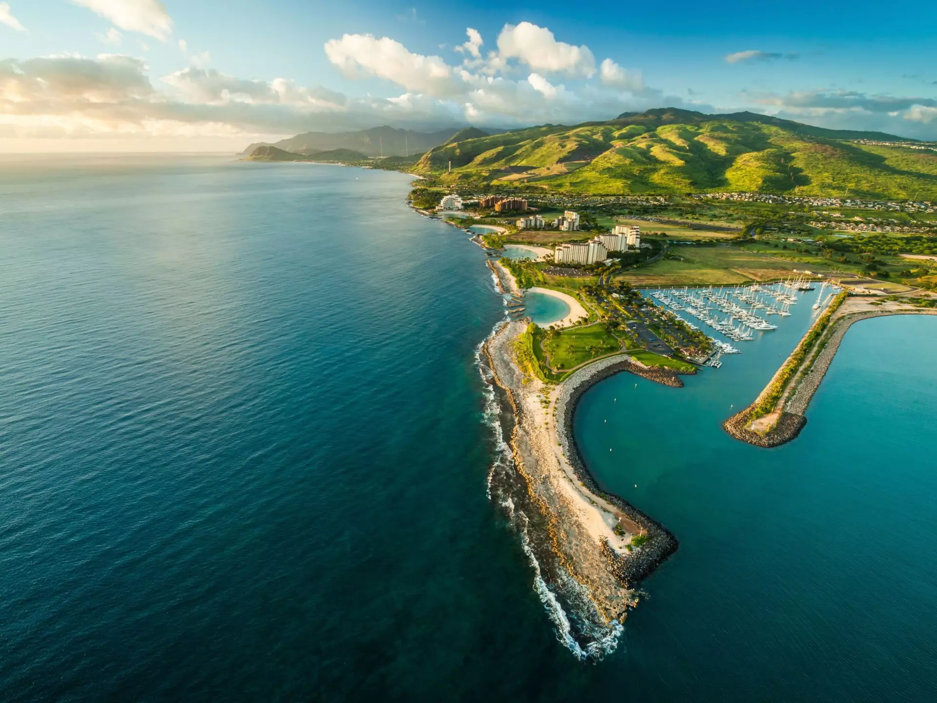 The entire Ko Olina Resort complex in O‘ahu. Courtesy Ko Olina Resort