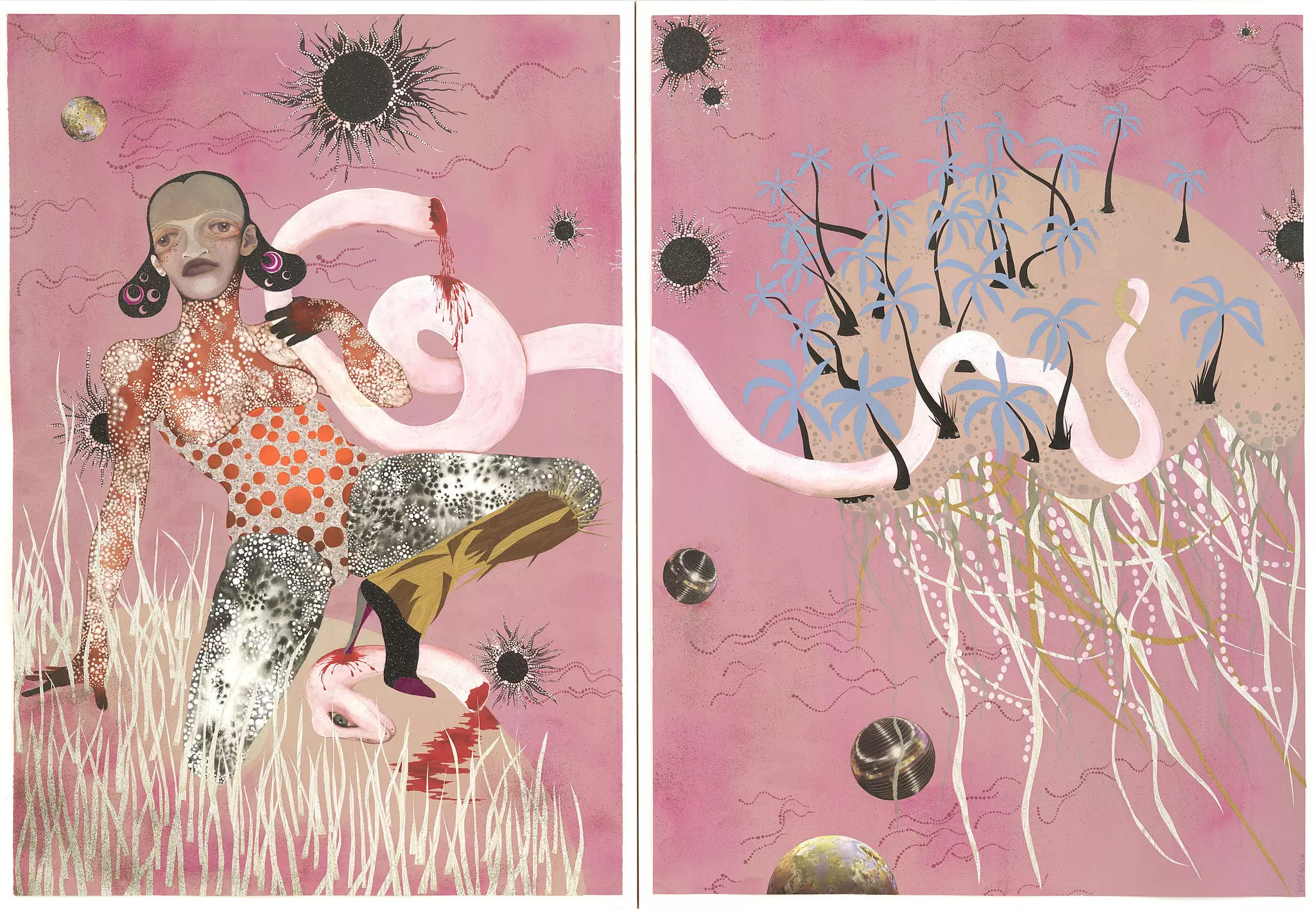 “Yo Mama,” 2003 © Wangechi Mutu / Judith Rothschild Foundation Contemporary Drawings Collection Gift