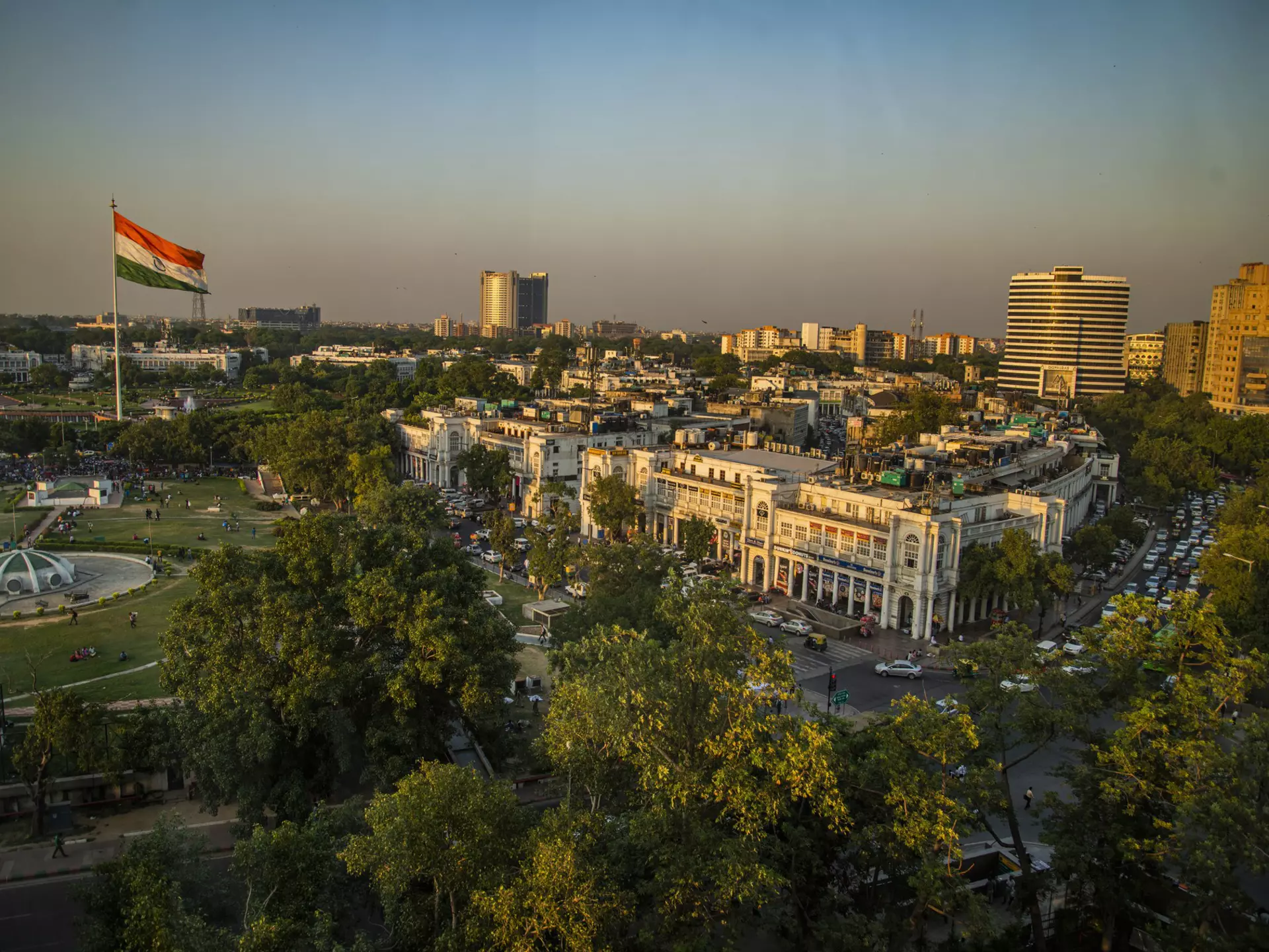 Connaught Place in Delhi. Pradeep Gaur/Getty Images