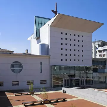 Exterior view of the Artium museum in Vitoria, Spain.