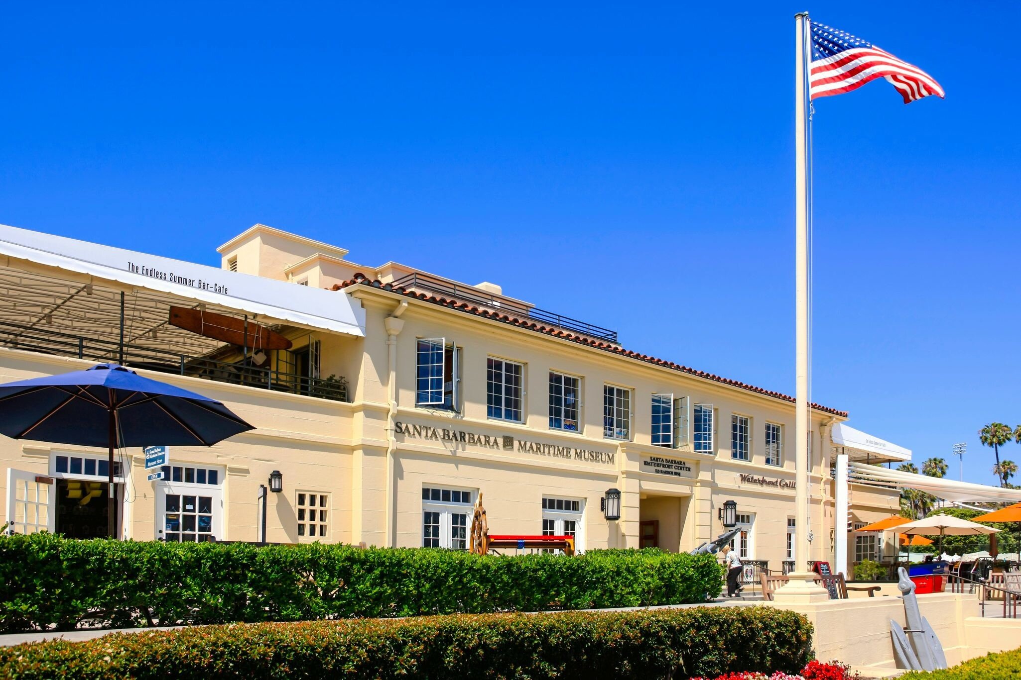 The Santa Barbara Waterfront Center building and maritime museum - stock photo
Santa Barbara, CA, USA - June 22, 2015: The Santa Barbara Waterfront Center building and maritime museum