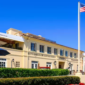 The Santa Barbara Waterfront Center building and maritime museum - stock photo
Santa Barbara, CA, USA - June 22, 2015: The Santa Barbara Waterfront Center building and maritime museum