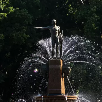  Archibald Memorial Fountain in Hyde Park in Sydney, Australia.