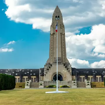Historical discovery tour of the Douaumont Ossuary at the gates of the city of Verdun - Grand Est - France; Shutterstock ID 2344395823;