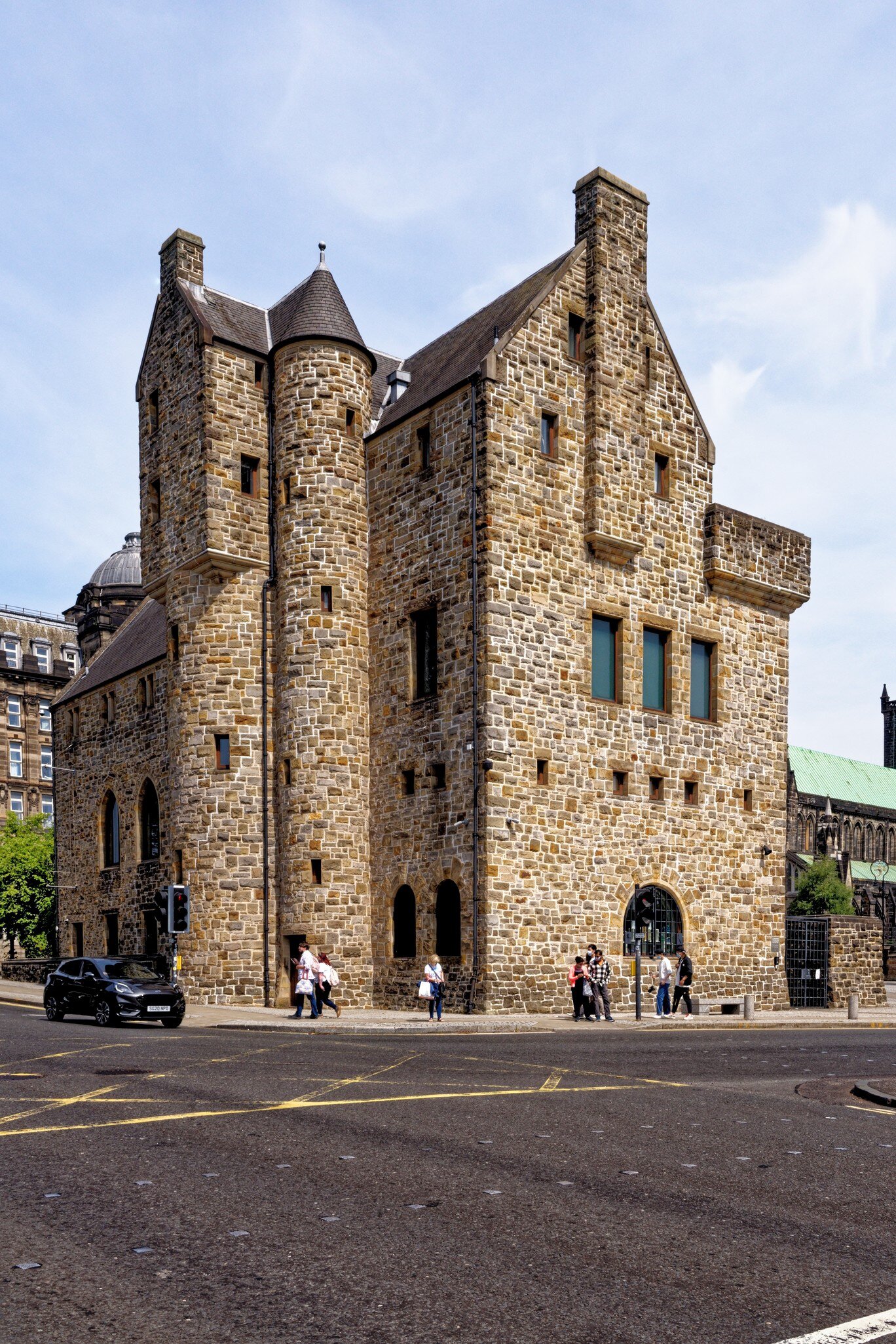 Exterior of St Mungo Museum of Religious Art and Life in Castle Street - Glasgow.
