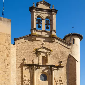 Facade of the Museo de Navarra in Pamplona, Spain.