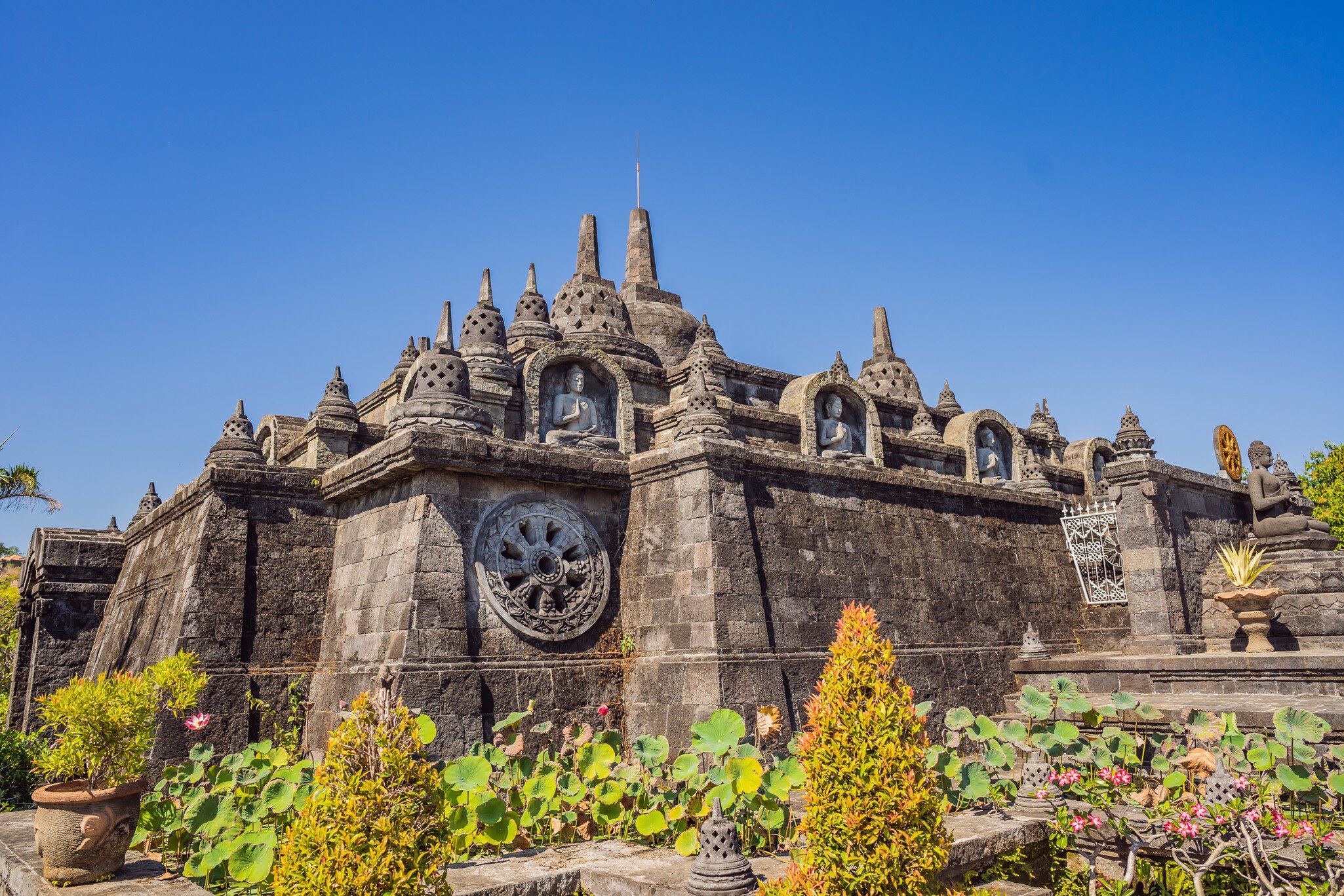 budhist temple Brahma Vihara Arama Banjar Bali, Indonesia.