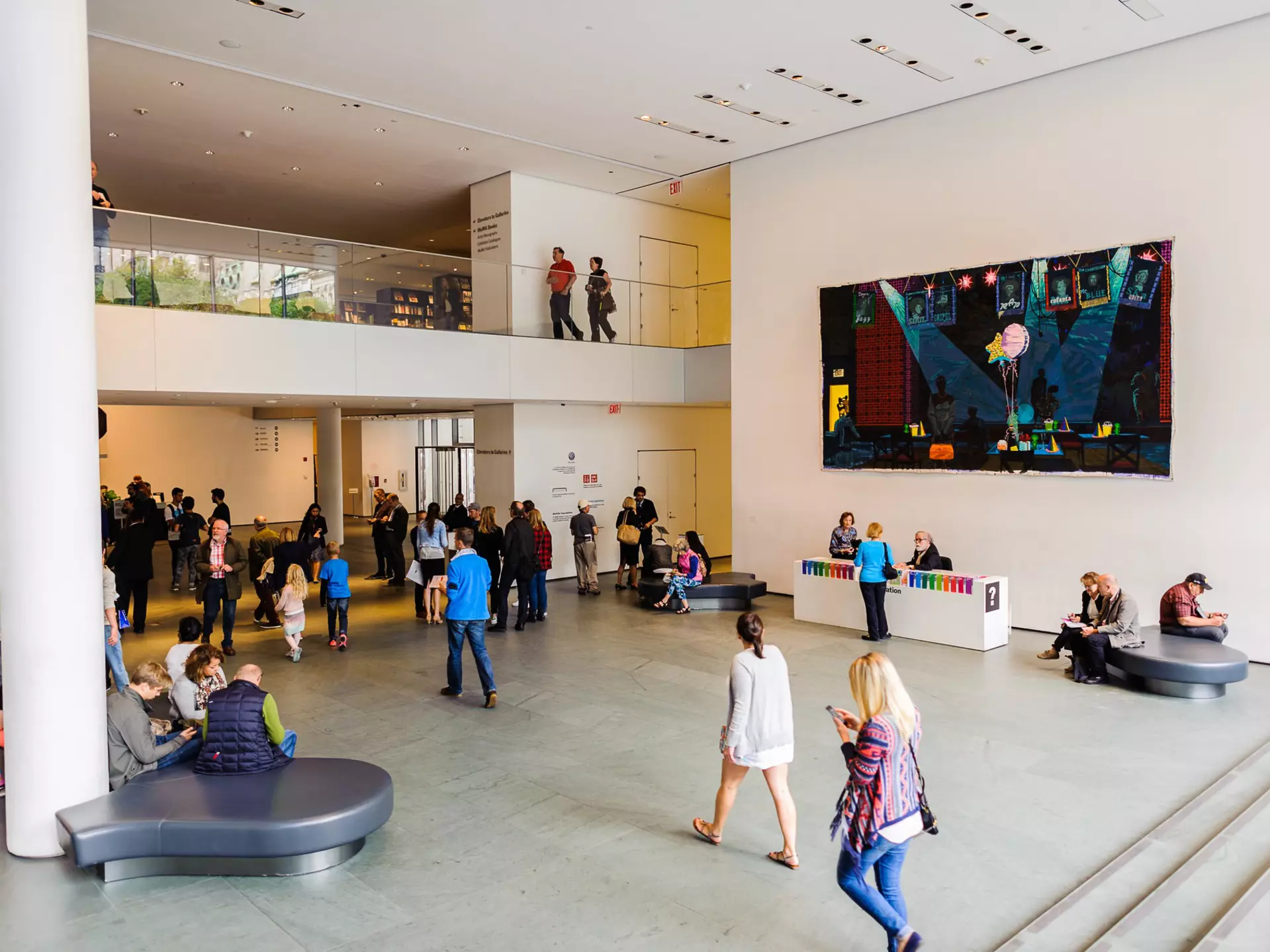 Interior of the Museum of Modern Art (MoMA), an art museum, Midtown Manhattan, New York. It was established on November 7, 1929