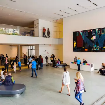 Interior of the Museum of Modern Art (MoMA), an art museum, Midtown Manhattan, New York. It was established on November 7, 1929