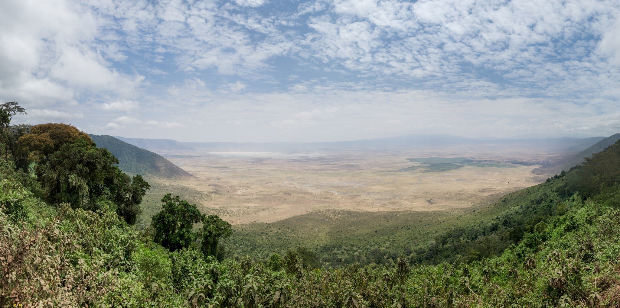 The Ngorongoro Conservation area in Tanzania.