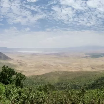 The Ngorongoro Conservation area in Tanzania.