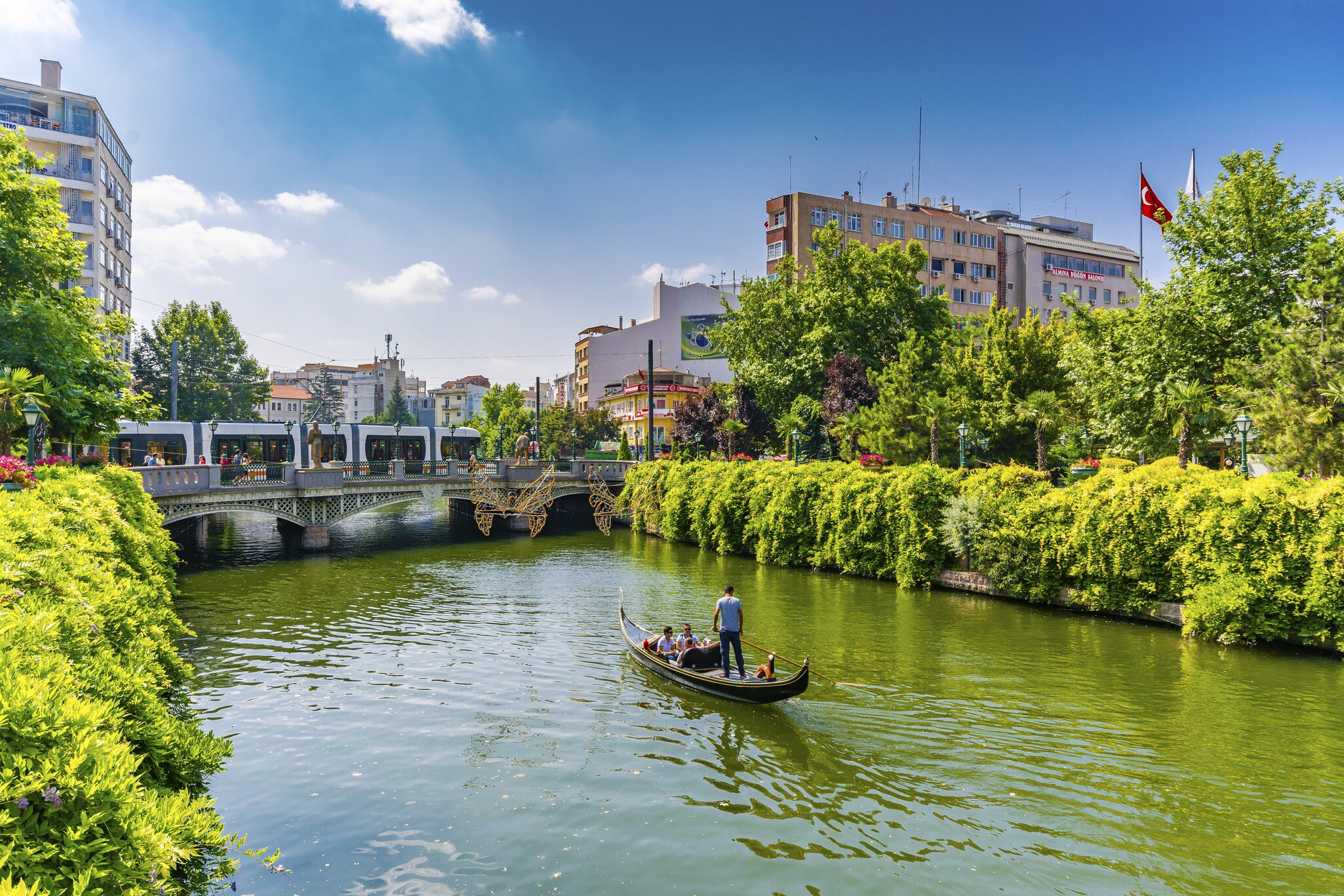 Eskisehir, Turkey - August 01, 2015 Porsuk River view in Eskisehir. Eskisehir is a modern city in center of Anatolia.
CLEARED FOR DIGITAL USE ONLY -