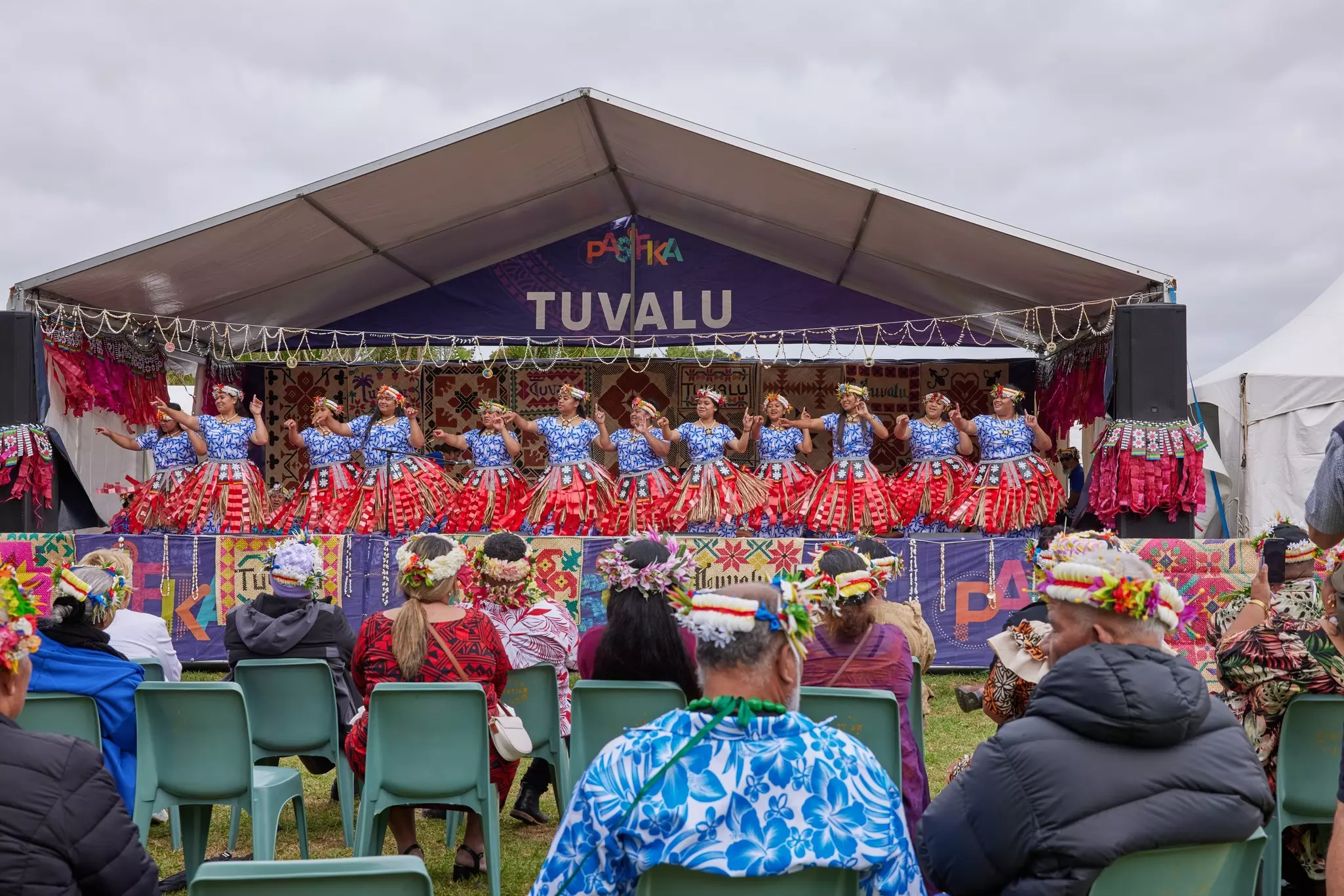 Tuvalu traditional dance at Pasifika Festival, Auckland