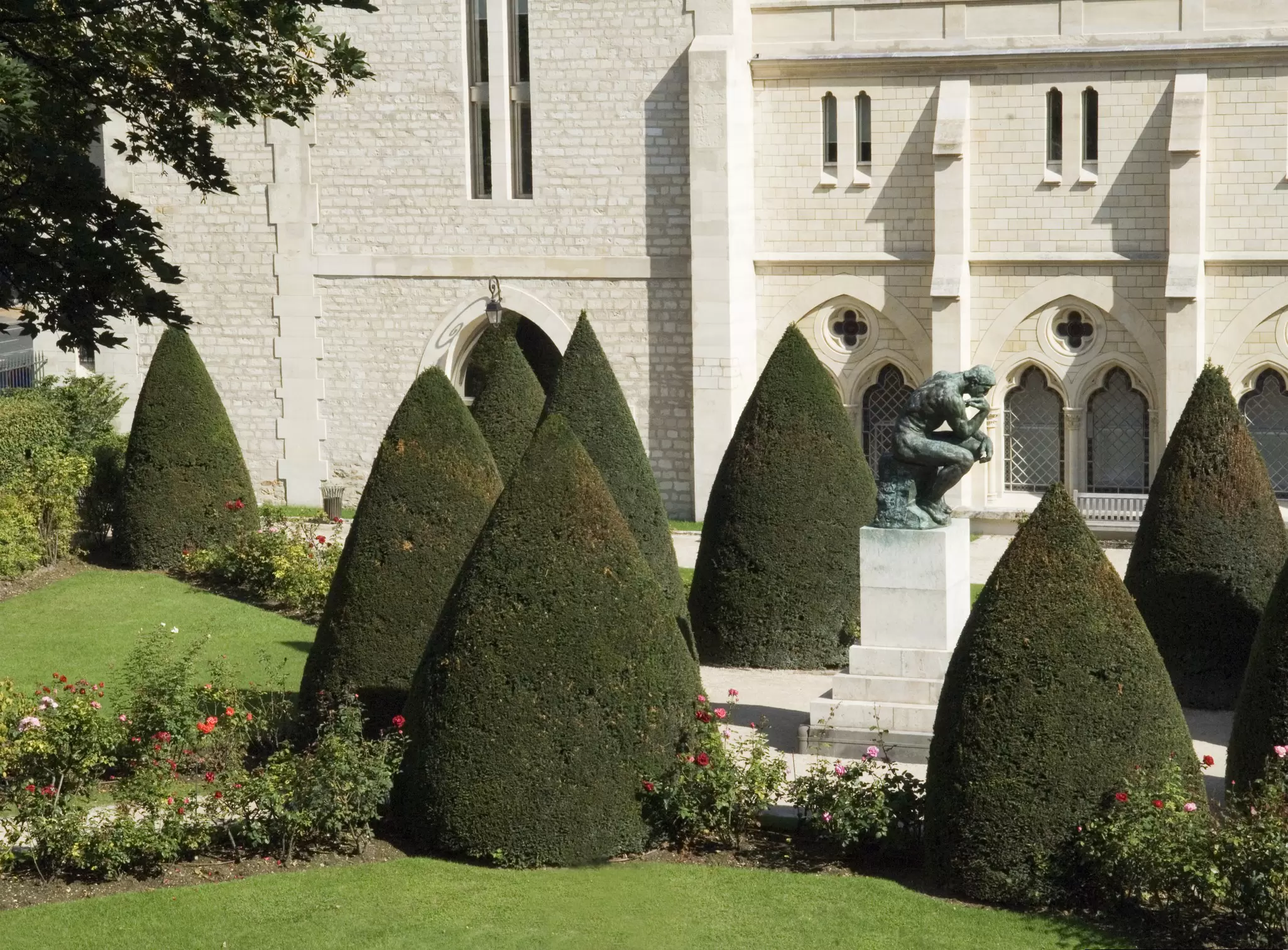 Grounds of Rodin Museum sculpture garden