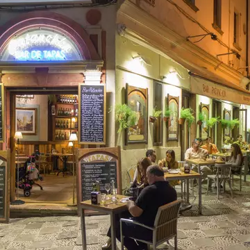 Spain in summer is all about outdoor eating and drinking especially in places like old Seville.