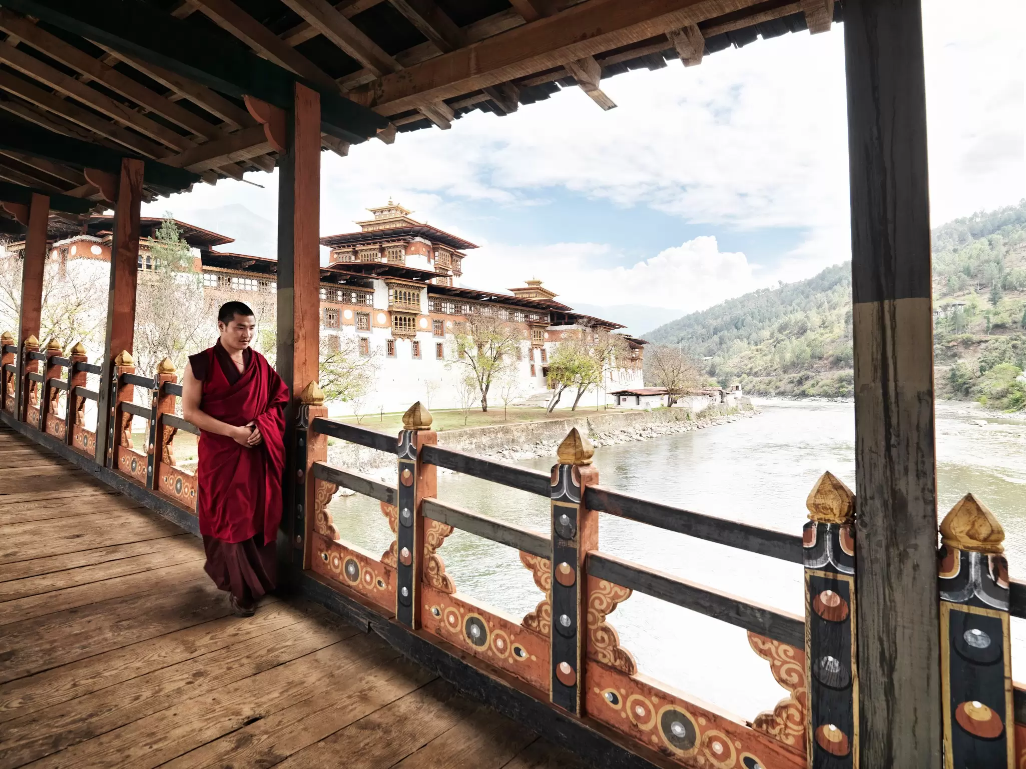 A serene landscape in Bhutan