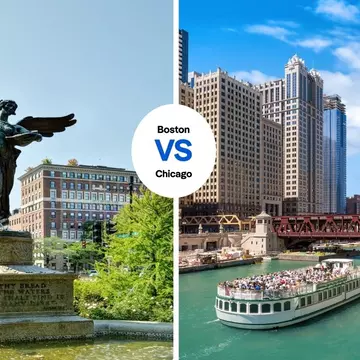 The age-old question: Boston or Chicago? Jorge Salcedo/Shutterstock, f11photo/Shutterstock